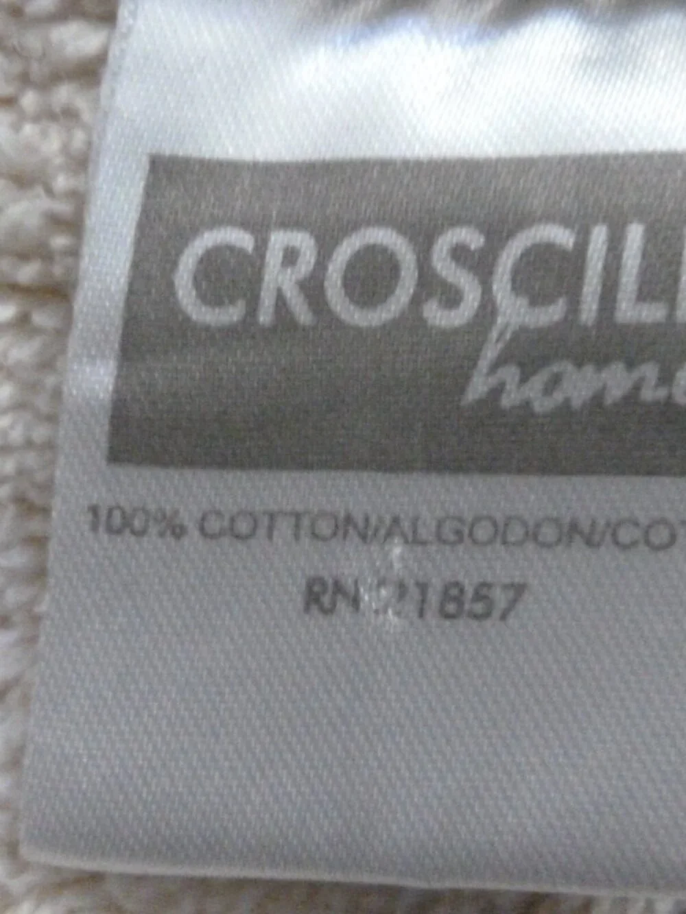 2 Croscill Home Creme Sateen Fabric EMBELLISHED Gold Fringe BATH TOWELS